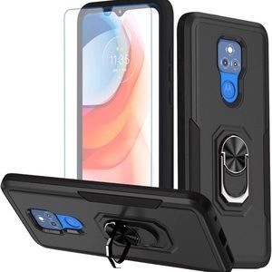 Motorola G Play 2021 protective Phone case with kickstand and protective screen